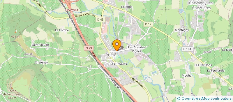 localisation de l'entreprise MADAME MYLENE DUPASQUIER à PRISSE