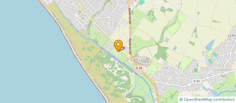 localisation de l'entreprise MADAME MYLENE DUTHEIL  SAINT-GILLES-CROIX-DE-VIE