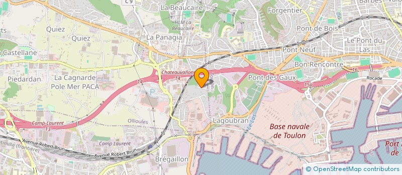 localisation de l'entreprise MADAME MYLENE FANTINO  OLLIOULES