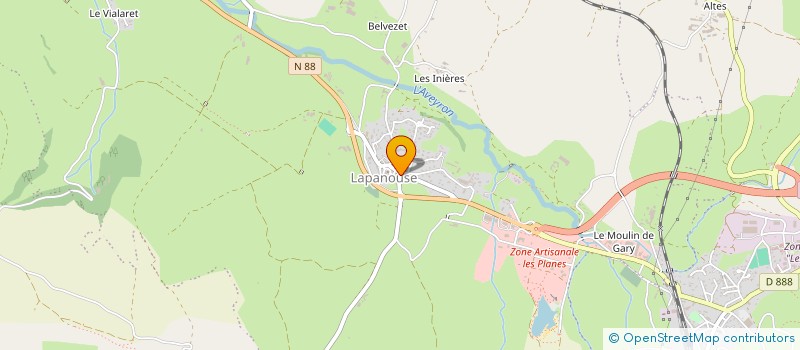 localisation de l'entreprise MADAME MYLENE FERIGNAC  SEVERAC D'AVEYRON