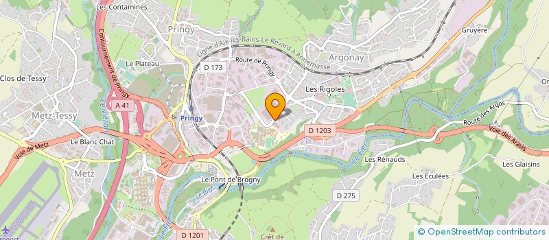 localisation de l'entreprise MADAME MYLENE FERREIRA à SAINT-ANDRE-LES-VERGERS