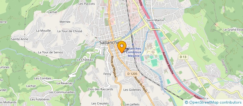 localisation de l'entreprise MADAME MYLENE FOURQUET  SALLANCHES