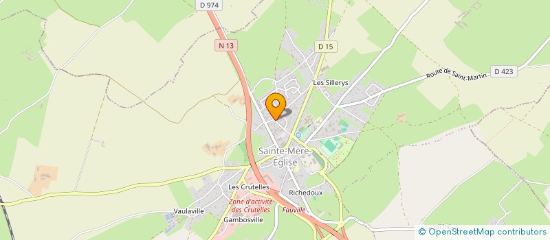 localisation de l'entreprise MADAME MYLENE FOYER  SAINTE-MERE-EGLISE