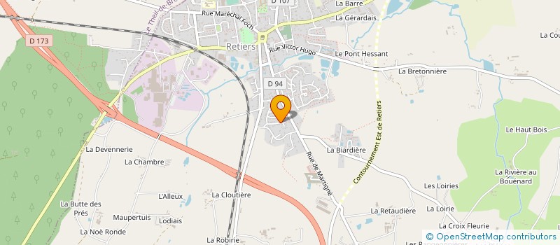 localisation de l'entreprise MADAME MYLENE FRILEUX  RETIERS