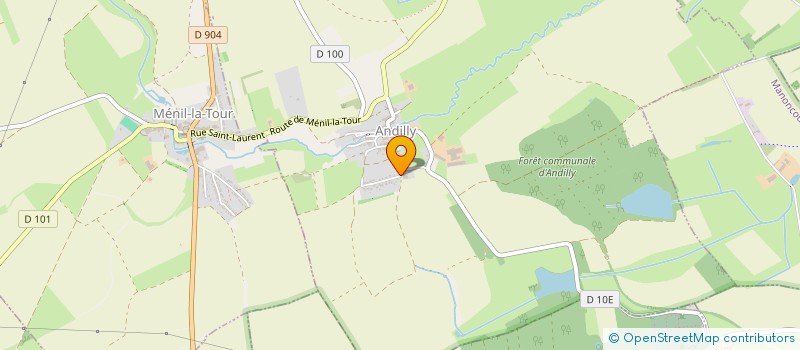 localisation de l'entreprise MADAME MYLENE GENIN  ANDILLY