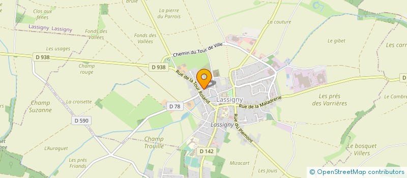 localisation de l'entreprise MADAME MYLENE GILLET  LASSIGNY