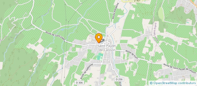 localisation de l'entreprise MADAME MYLENE GRADEL  SAINT-PAULET-DE-CAISSON