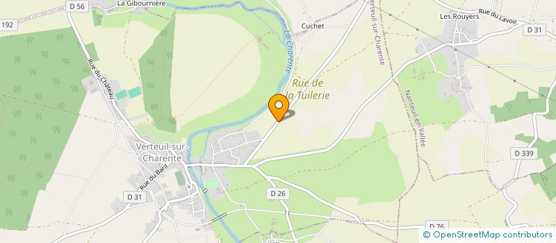 localisation de l'entreprise MADAME MYLENE GROOTERS à VERTEUIL-SUR-CHARENTE