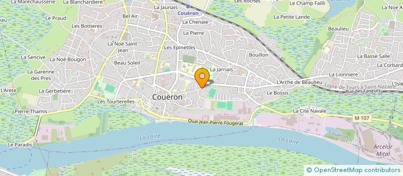 localisation de l'entreprise MADAME MYLENE GUESDON à COUERON