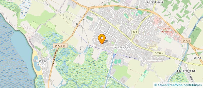 localisation de l'entreprise MADAME MYLENE GUICHETEAU à MARENNES-HIERS-BROUAGE