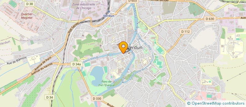 localisation de l'entreprise MADAME MYLENE GUSSE à VERDUN