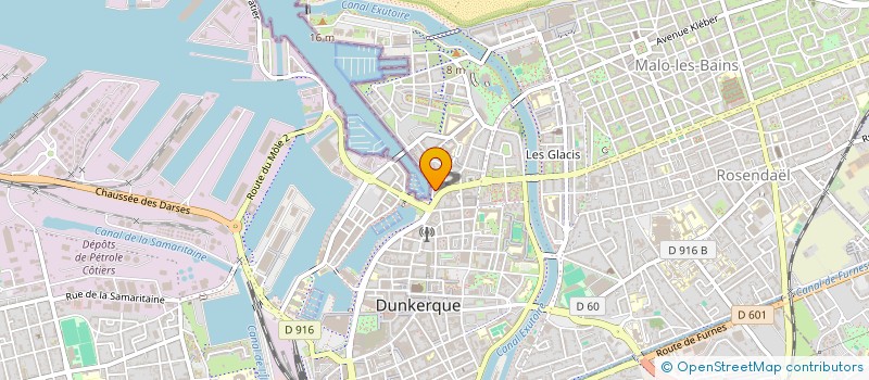 localisation de l'entreprise MADAME MYLENE HANNON à DUNKERQUE