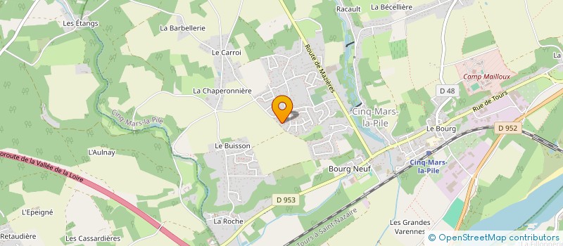 localisation de l'entreprise MADAME MYLENE JUDES  CINQ-MARS-LA-PILE