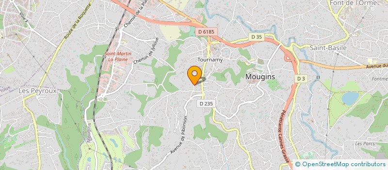 localisation de l'entreprise MADAME MYLENE JULLIENNE à MOUGINS