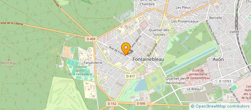 localisation de l'entreprise MADAME MYLENE KOLODZIEJEK à FONTAINEBLEAU