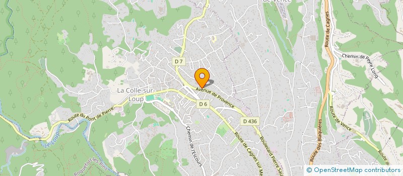 localisation de l'entreprise MADAME MYLENE LABBE  LA COLLE SUR LOUP