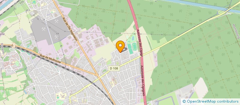 localisation de l'entreprise MADAME MYLENE LACOMBE  RIXHEIM