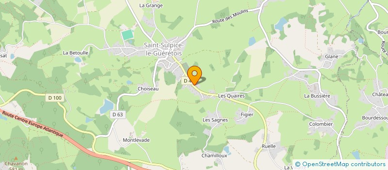 localisation de l'entreprise MADAME MYLENE LADAME  SAINT-SULPICE-LE-GUERETOIS