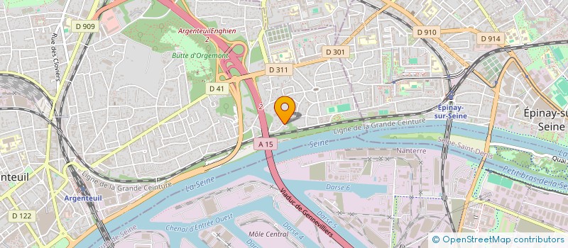 localisation de l'entreprise MADAME MYLENE LARADI  ARGENTEUIL