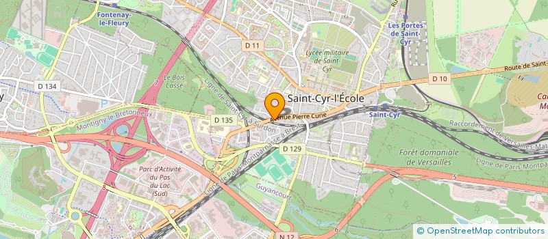 localisation de l'entreprise MADAME MYLENE LAVAUD-GALLERON  SAINT-CYR-L'ECOLE