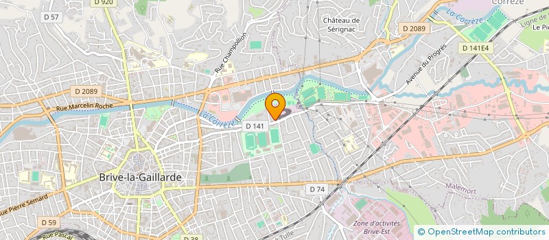 localisation de l'entreprise MADAME MYLENE LAVIALLE à BRIVE-LA-GAILLARDE