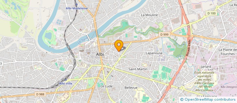 localisation de l'entreprise MADAME MYLENE LE DEZ à ALBI