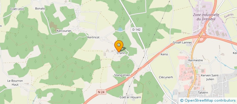 localisation de l'entreprise MADAME MYLENE LE FLOCH  LANGUIDIC