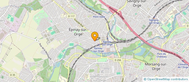 localisation de l'entreprise MADAME MYLENE LEFEBVRE  EPINAY-SUR-ORGE