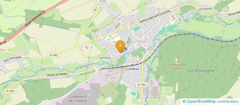 localisation de l'entreprise MADAME MYLENE LEGRAND  LUMBRES