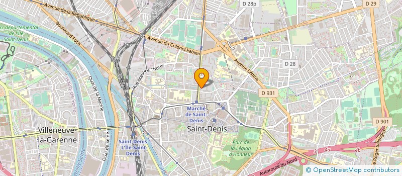 localisation de l'entreprise MADAME MYLENE LEGUIER à PIERREFITTE-SUR-SEINE