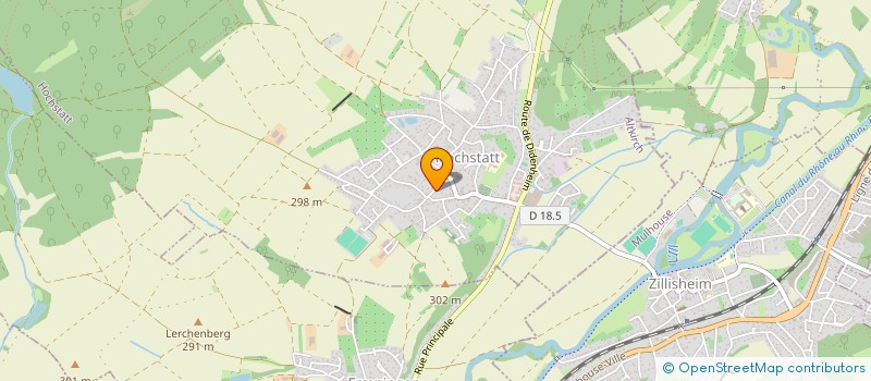 localisation de l'entreprise MADAME MYLENE LEININGER  TAGOLSHEIM