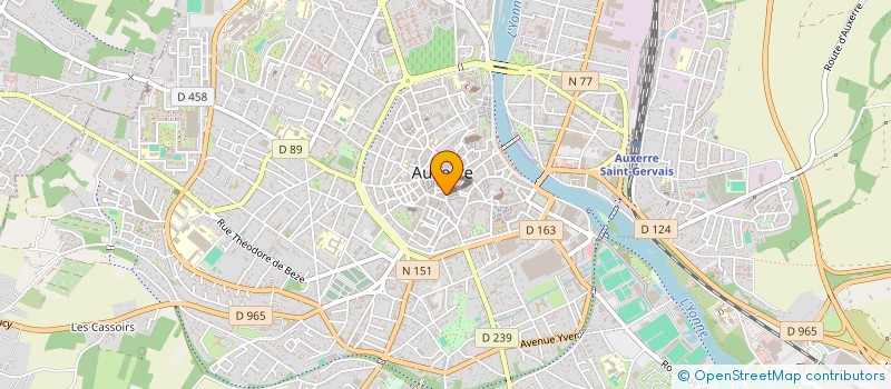 localisation de l'entreprise MADAME MYLENE LORIOT  AUXERRE