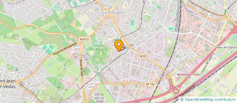 localisation de l'entreprise MADAME MYLENE MATHIS  MONTPELLIER
