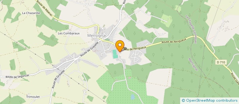 localisation de l'entreprise MADAME MYLENE MEYRAND DOLBEAU  MENSIGNAC