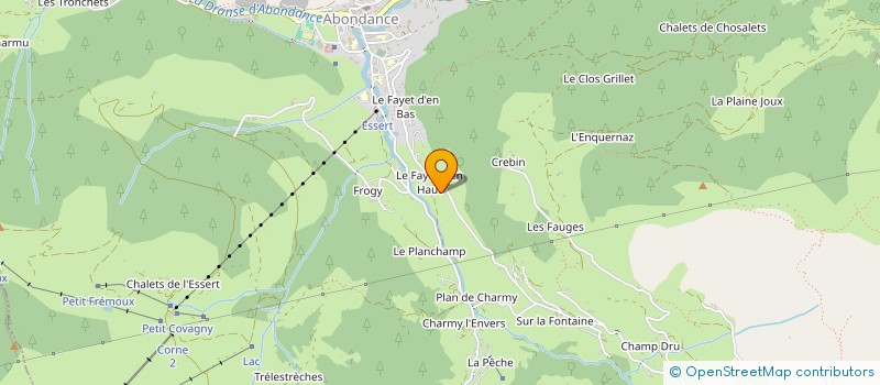 localisation de l'entreprise MADAME MYLENE MICHEL  ABONDANCE