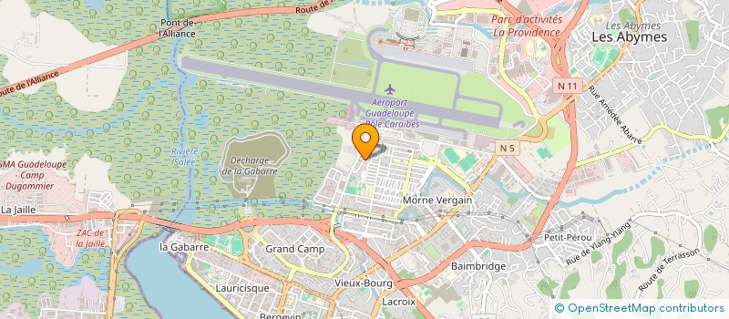 localisation de l'entreprise MADAME MYLENE MIRCA à LES ABYMES