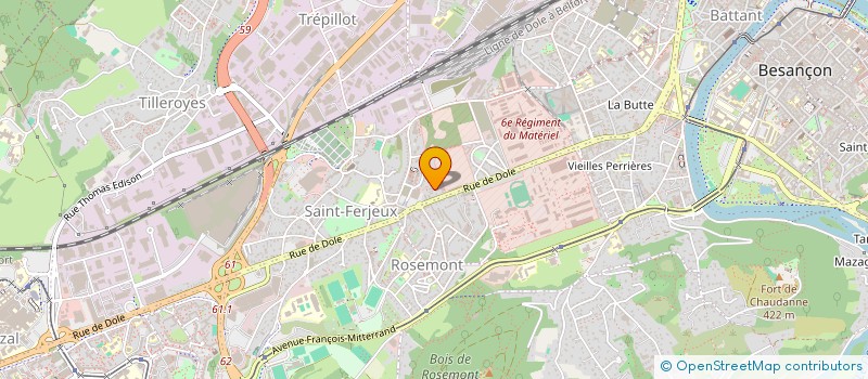 localisation de l'entreprise MADAME MYLENE MOISAN à BESANCON