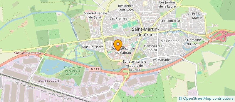 localisation de l'entreprise MADAME MYLENE MORENO à SAINT-MARTIN-DE-CRAU