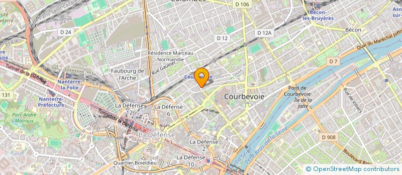 localisation de l'entreprise MADAME MYLENE NACCACHE à COURBEVOIE