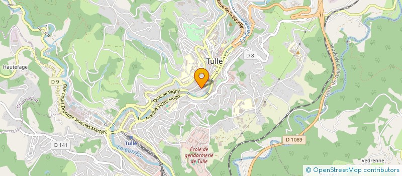 localisation de l'entreprise MADAME MYLENE ORLIAGUET  TULLE