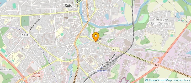 localisation de l'entreprise MADAME MYLENE PARRIAUD à SOISSONS