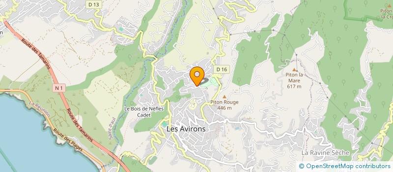 localisation de l'entreprise MADAME MYLENE PAYET à LES AVIRONS