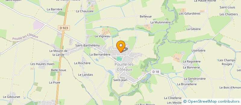 localisation de l'entreprise MADAME MYLENE PINEAU  POUILLE-LES-COTEAUX