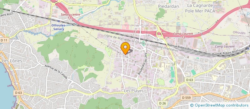 localisation de l'entreprise MADAME MYLENE POTY à SIX-FOURS-LES-PLAGES