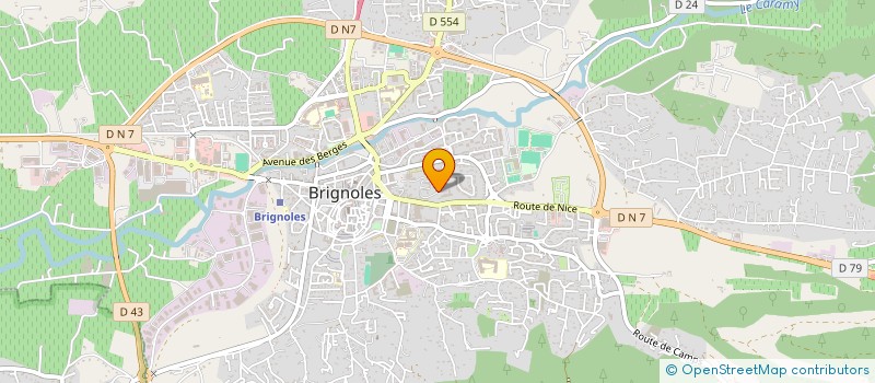localisation de l'entreprise MADAME MYLENE PREVOST à BRIGNOLES