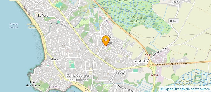 localisation de l'entreprise MADAME MYLENE PROUST  SAINT-GEORGES-DE-DIDONNE