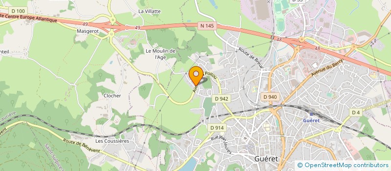localisation de l'entreprise MADAME MYLENE QUISSERNE à GUERET