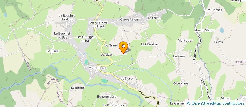 localisation de l'entreprise MADAME MYLENE RABOUSKI  AVEIZIEUX