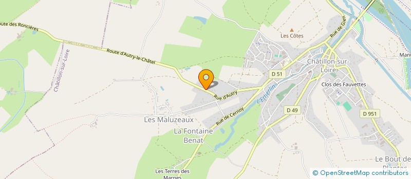 localisation de l'entreprise MADAME MYLENE RAVOYARD à CHATILLON-SUR-LOIRE