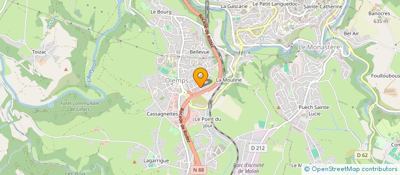 localisation de l'entreprise MADAME MYLENE RAYMOND  OLEMPS